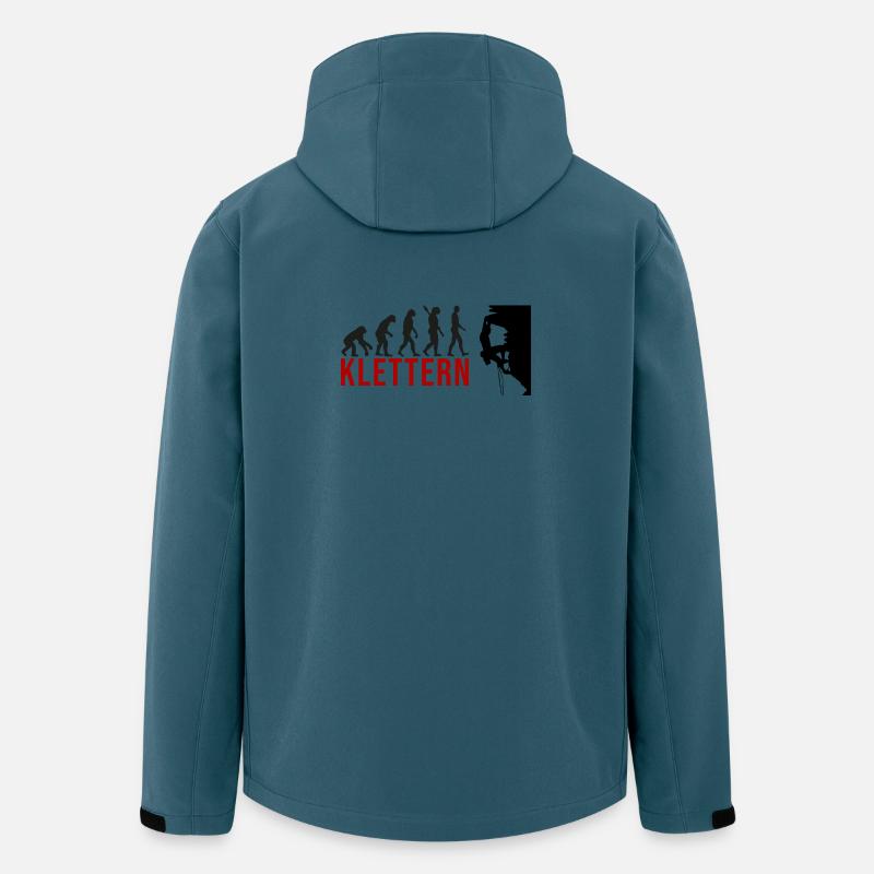 Ecolution Klettern - Recycelte Männer Softshell-Jacke von Stanley/Stella - Dunkles Petrol