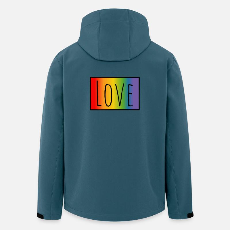 CSD Tshirt Regenbogen Love - Men’s Recycled Softshell Jacket by Stanley/Stella - stargazer