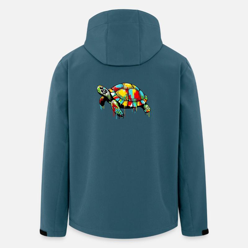 Tortue - Veste softshell homme en polyester recyclé Stanley/Stella - bleu pétrole foncé