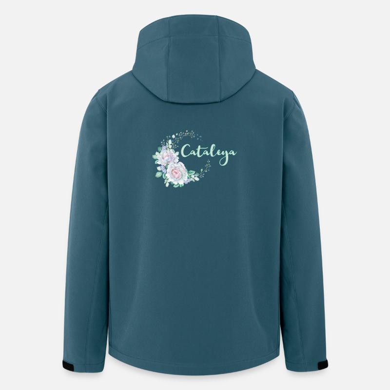 Pour Cataleya - Veste softshell homme en polyester recyclé Stanley/Stella - bleu pétrole foncé