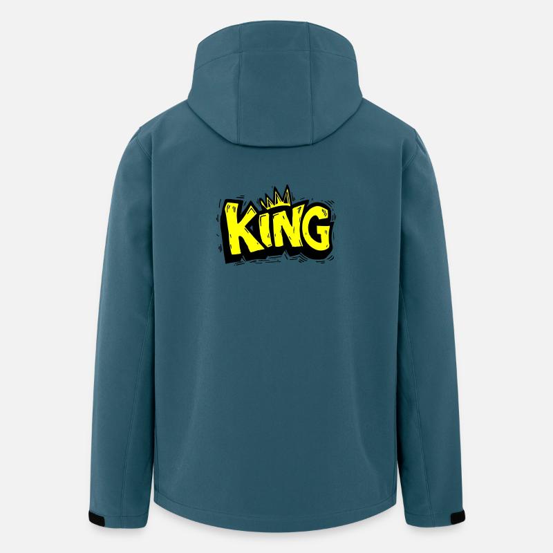 King Graffiti Lettering - Men’s Recycled Softshell Jacket by Stanley/Stella - stargazer