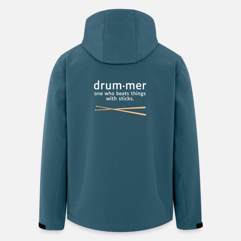 Drummer Definition Funny Drummer Saying - Men’s Recycled Softshell Jacket by Stanley/Stella - stargazer