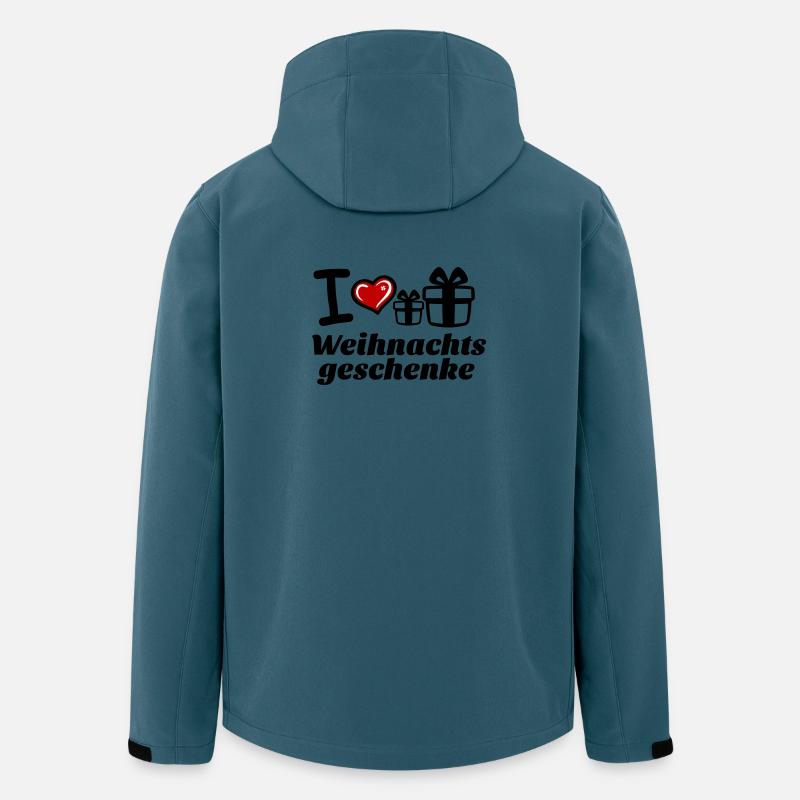 I Love Weihnachtsgeschenke  - Recycelte Männer Softshell-Jacke von Stanley/Stella - Dunkles Petrol