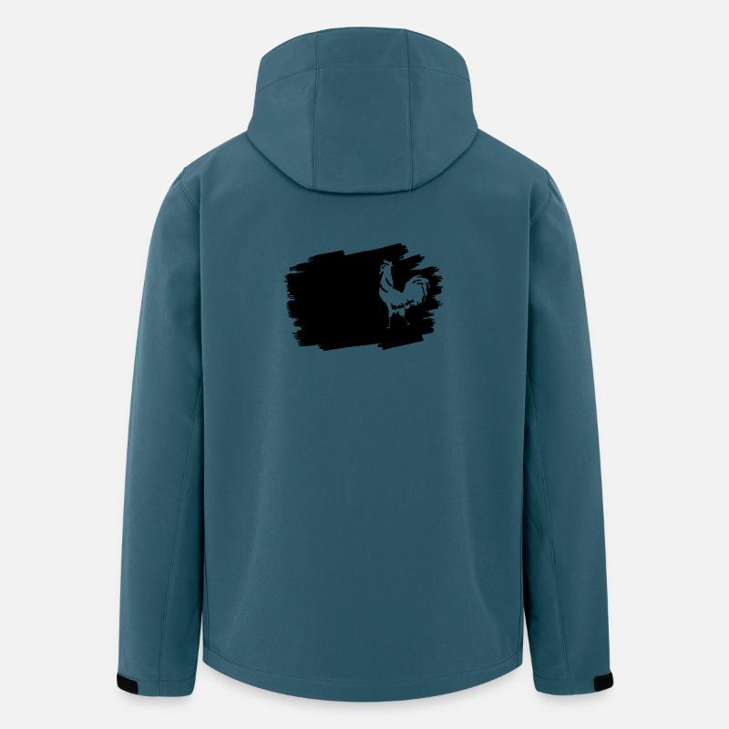 Emblème des glyphes de minuit - Veste softshell homme en polyester recyclé Stanley/Stella - bleu pétrole foncé