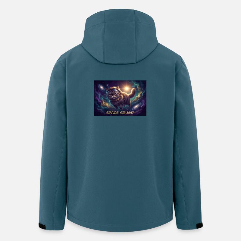 Space Grump Space Cat Neon - Men’s Recycled Softshell Jacket by Stanley/Stella - stargazer