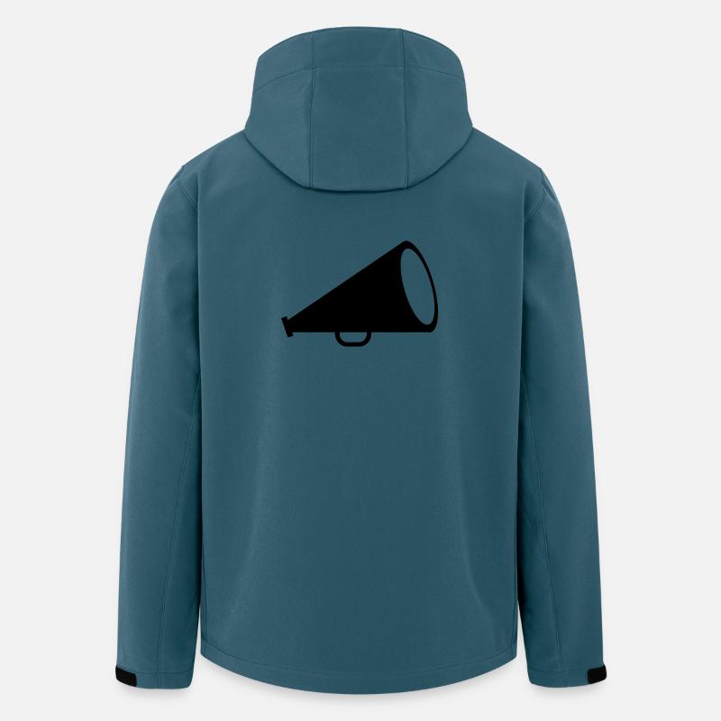 Megafon - Recycelte Männer Softshell-Jacke von Stanley/Stella - Dunkles Petrol