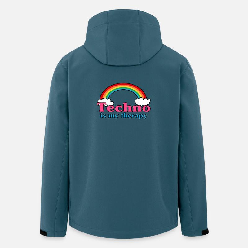 Techno Rainbow - Veste softshell homme en polyester recyclé Stanley/Stella - bleu pétrole foncé