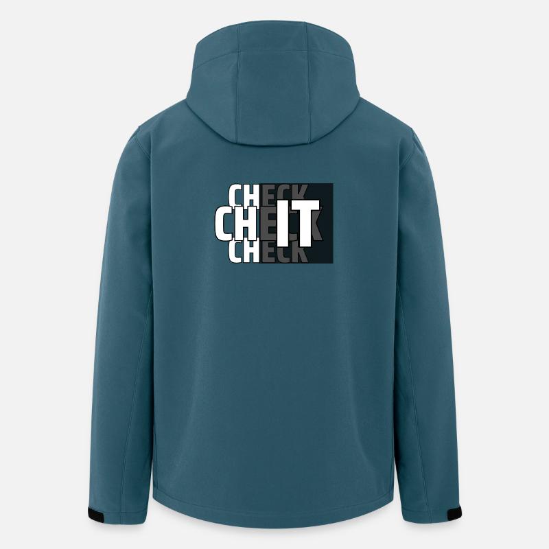 CHECK IT - Recycelte Männer Softshell-Jacke Discoverer von Stanley/Stella - Dunkles Petrol