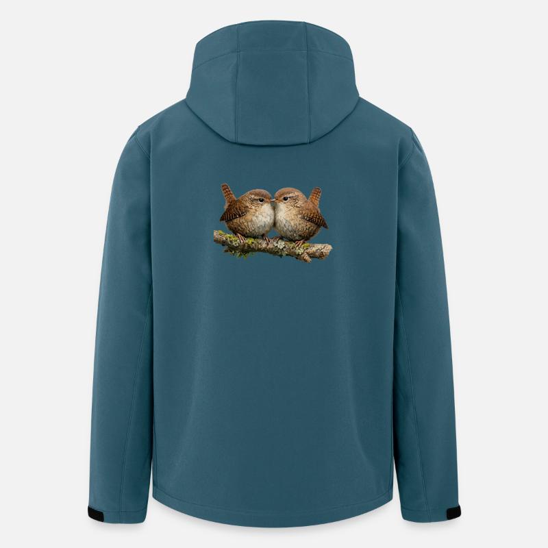 Wrens on Stem - Men’s Recycled Softshell Jacket by Stanley/Stella - stargazer