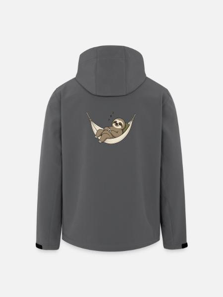 Faultier in der Hängematte - Recycelte Männer Softshell-Jacke von Stanley/Stella - Dunkles Petrol