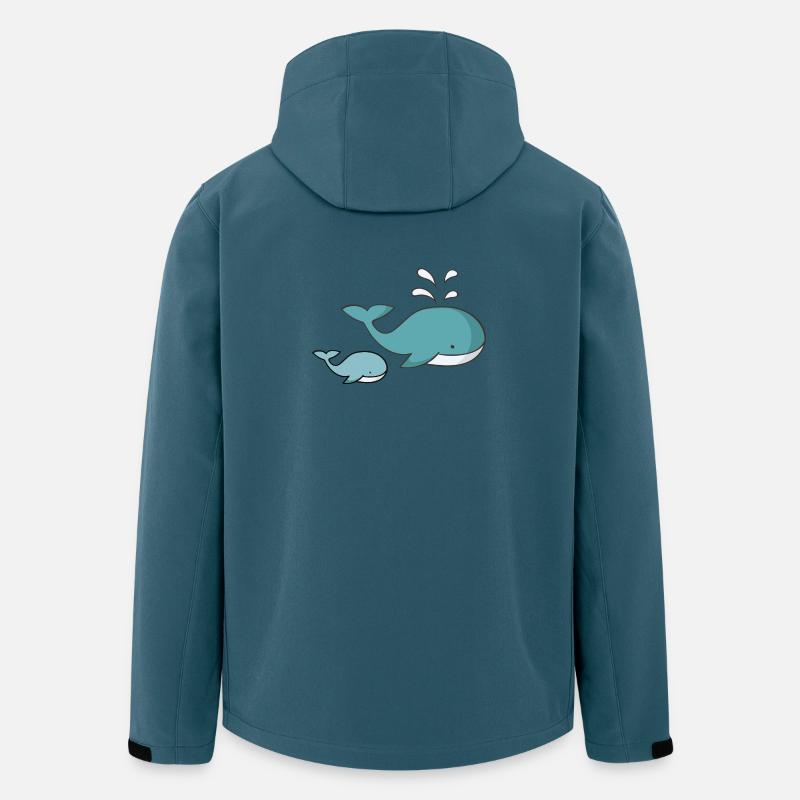 Wal - Recycelte Männer Softshell-Jacke von Stanley/Stella - Dunkles Petrol