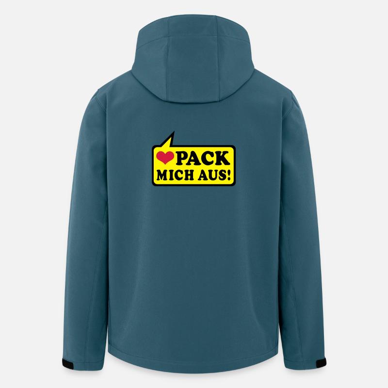 liebe und mehr - Recycelte Männer Softshell-Jacke von Stanley/Stella - Dunkles Petrol