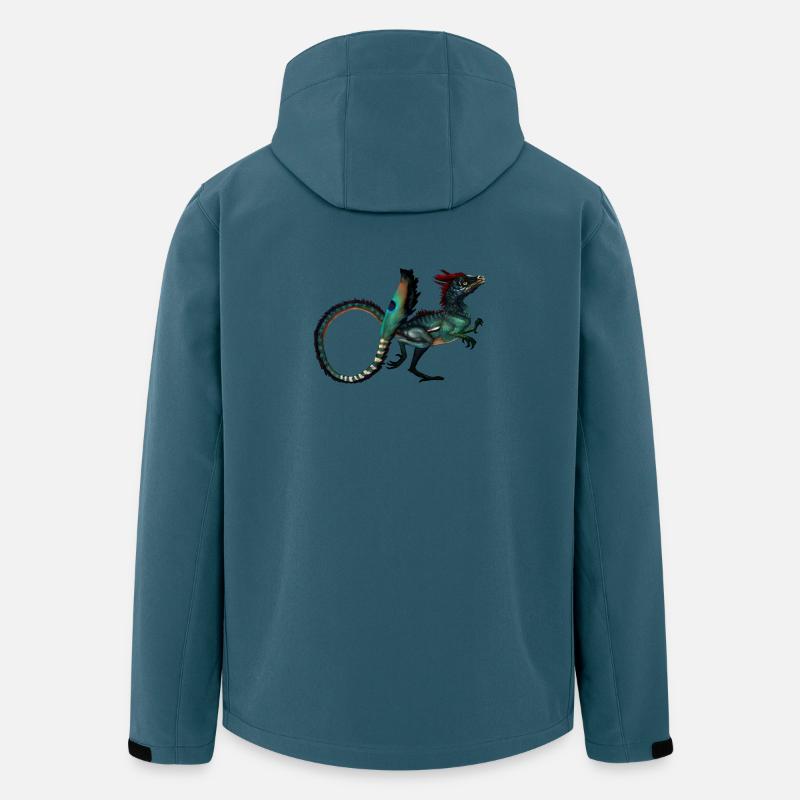 dinosaure - Veste softshell homme en polyester recyclé Stanley/Stella - bleu pétrole foncé