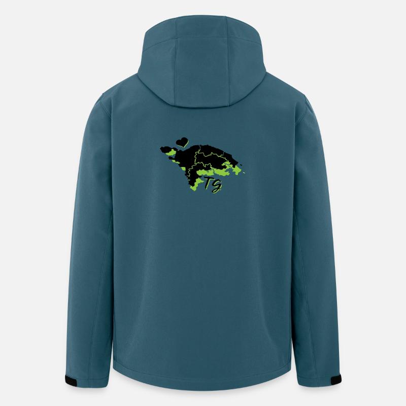 Thurgau - Recycelte Männer Softshell-Jacke von Stanley/Stella - Dunkles Petrol