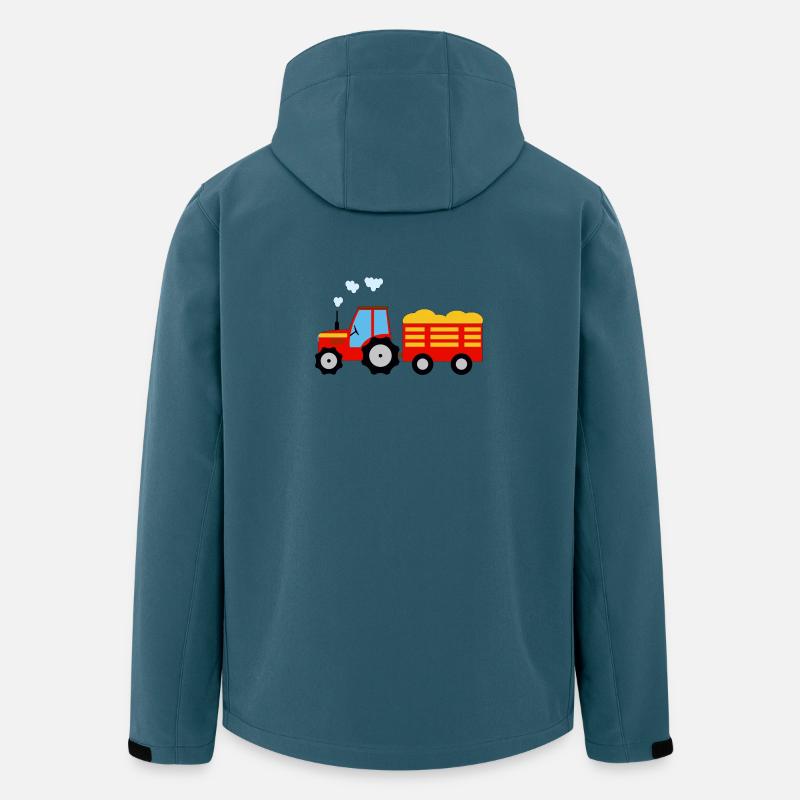Traktor - Recycelte Männer Softshell-Jacke von Stanley/Stella - Dunkles Petrol