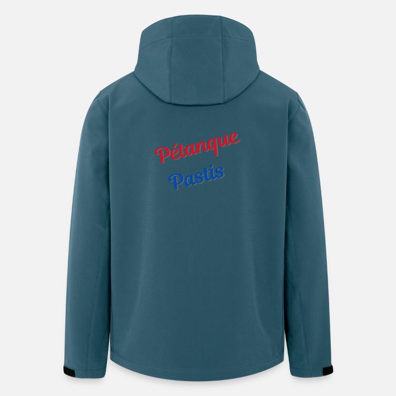 Pétanque und Pastis - Recycelte Männer Softshell-Jacke von Stanley/Stella - Dunkles Petrol