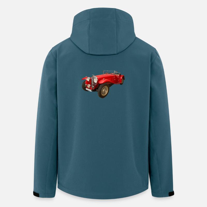 Historisches Auto - Recycelte Männer Softshell-Jacke von Stanley/Stella - Dunkles Petrol
