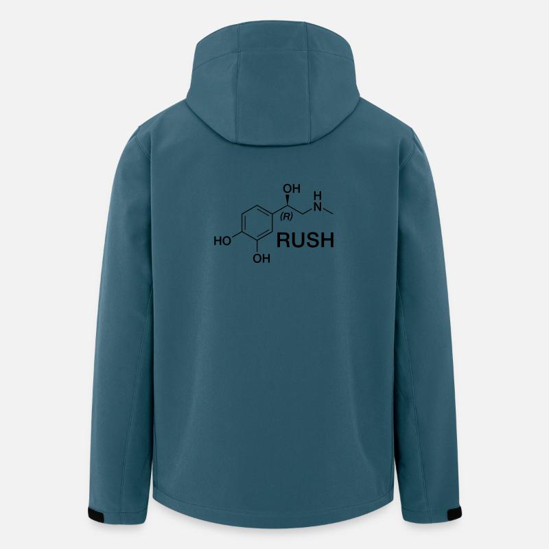 Adrenalinschub Wissenschaftliches Muster - Recycelte Männer Softshell-Jacke von Stanley/Stella - Dunkles Petrol