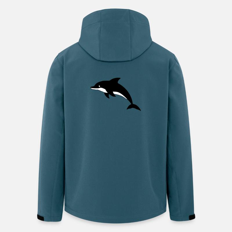 Delfin Delphine T-shirt Geschenk - Recycelte Männer Softshell-Jacke von Stanley/Stella - Dunkles Petrol