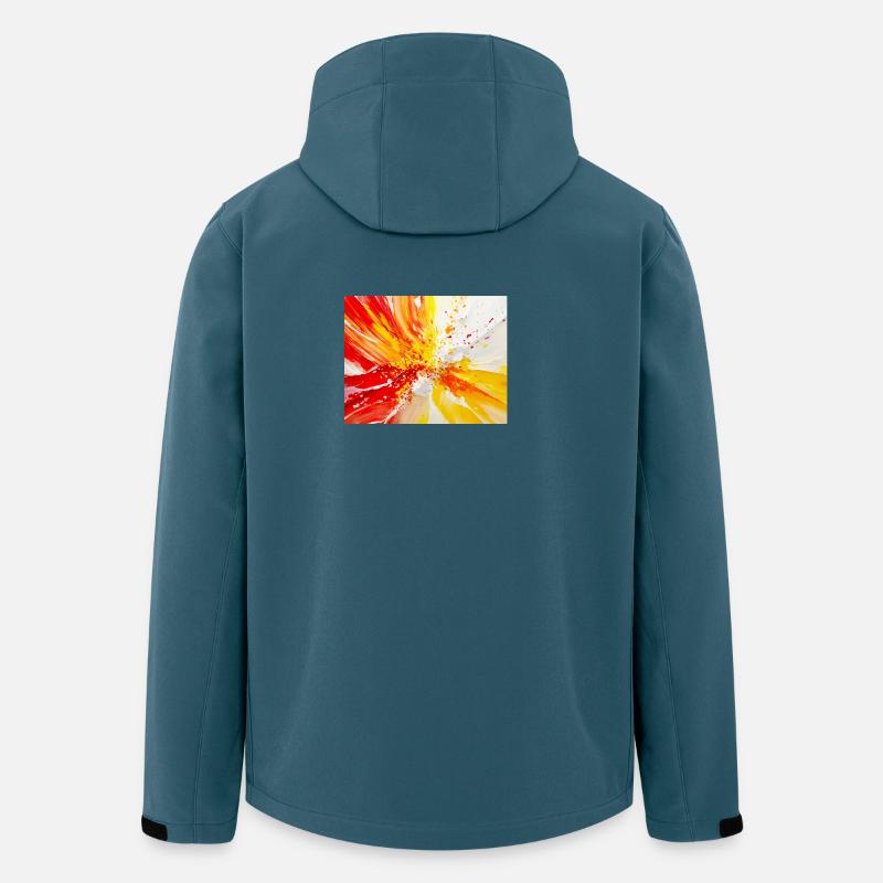 Blüte in Öl - Recycelte Männer Softshell-Jacke von Stanley/Stella - Dunkles Petrol