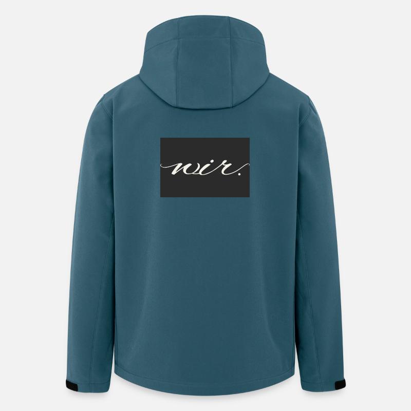 wir. – modernes Liebesstatement Shirt - Recycelte Männer Softshell-Jacke von Stanley/Stella - Dunkles Petrol