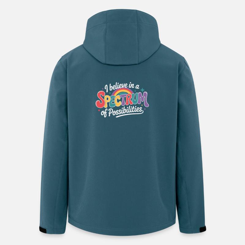 Autism Awareness Support rainbow - Men’s Recycled Softshell Jacket by Stanley/Stella - stargazer
