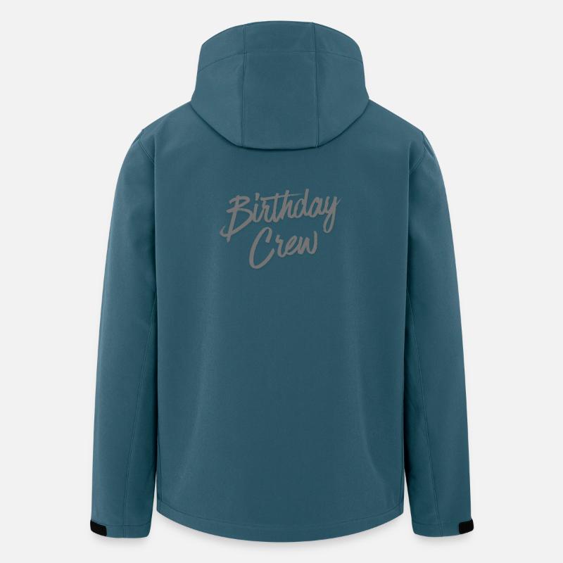 Birthday Crew - Recycelte Männer Softshell-Jacke von Stanley/Stella - Dunkles Petrol