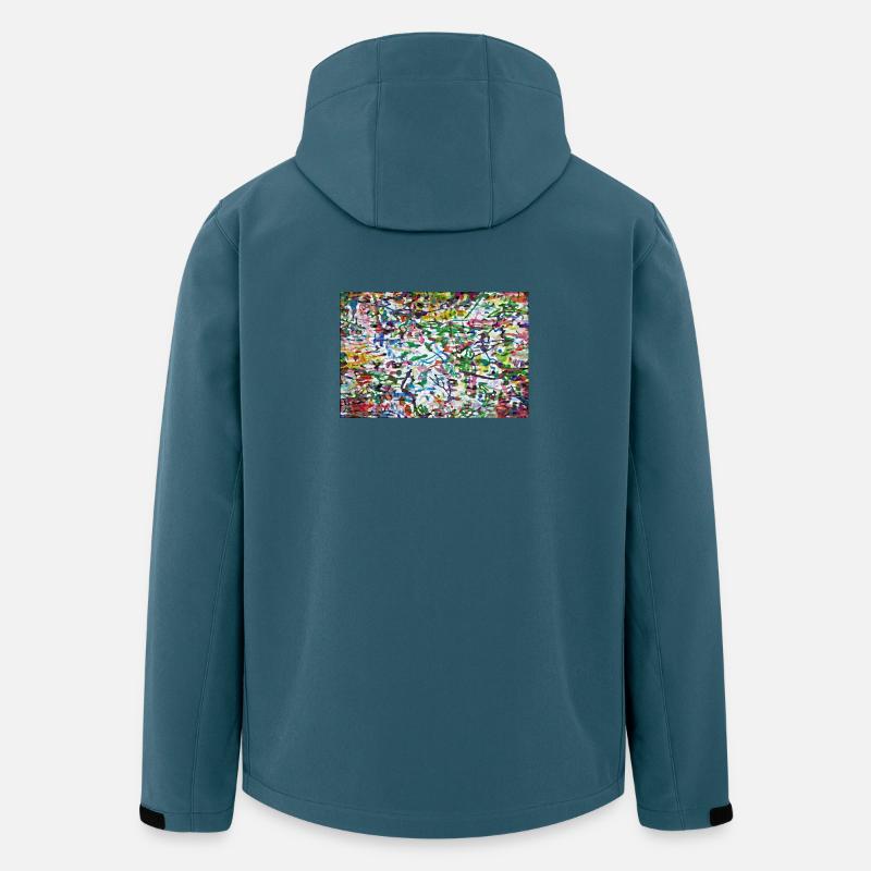 klajggejrdatschj - Recycelte Männer Softshell-Jacke von Stanley/Stella - Dunkles Petrol