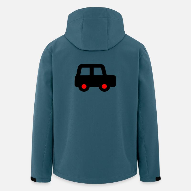 Voiture - Veste softshell homme en polyester recyclé Stanley/Stella - bleu pétrole foncé