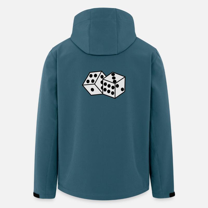 Würfel - Recycelte Männer Softshell-Jacke Discoverer von Stanley/Stella - Dunkles Petrol