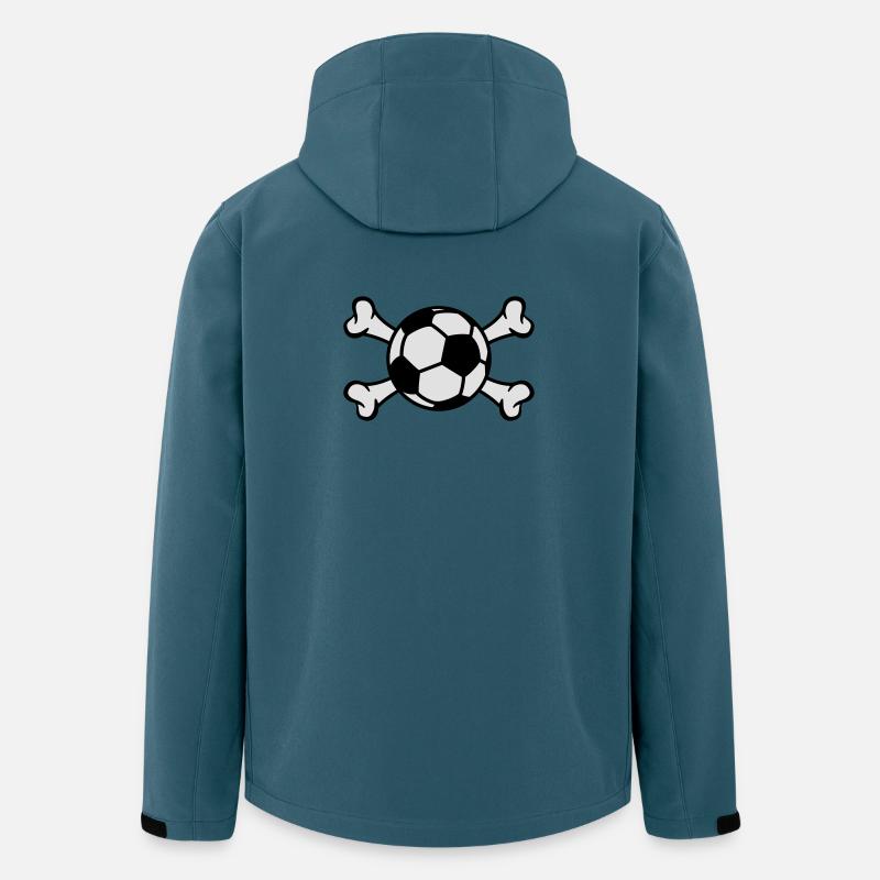 Fußball Pirat - Recycelte Männer Softshell-Jacke von Stanley/Stella - Dunkles Petrol