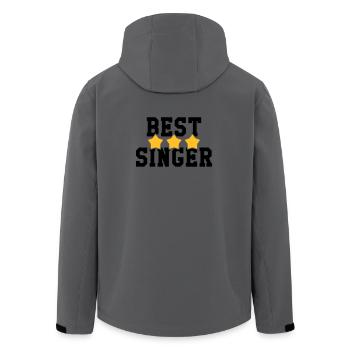 Best Singer - Men’s Recycled Softshell Jacket by Stanley/Stella - stargazer - Back - AI Model Male 185 light (185cm)