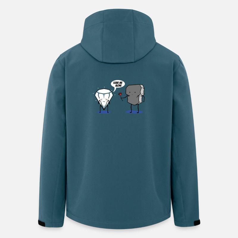 Eisblock und Stein zerbricht Herz - Recycelte Männer Softshell-Jacke von Stanley/Stella - Dunkles Petrol