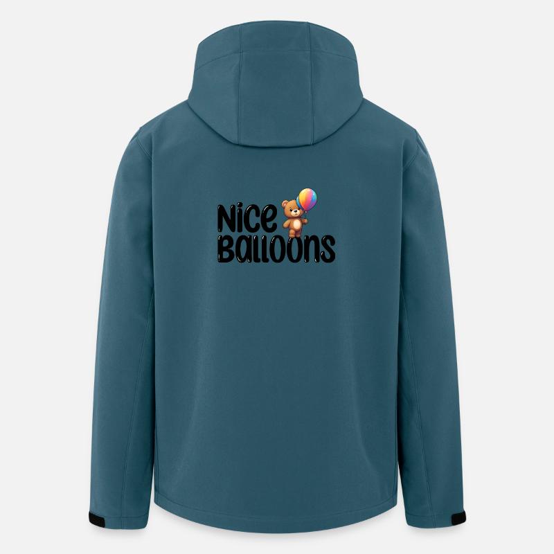 Nette Ballons - Recycelte Männer Softshell-Jacke von Stanley/Stella - Dunkles Petrol