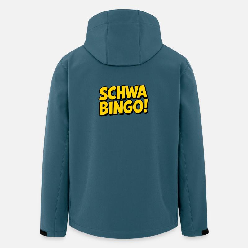 Schwabingo: Retro Wortwitz - Recycelte Männer Softshell-Jacke von Stanley/Stella - Dunkles Petrol