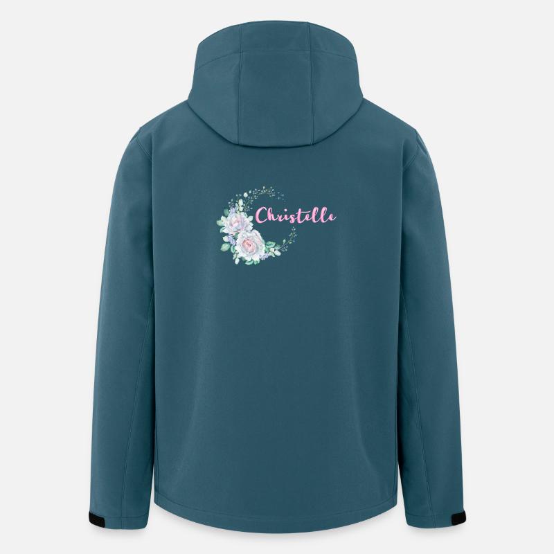 Für Christelle - Recycelte Männer Softshell-Jacke von Stanley/Stella - Dunkles Petrol