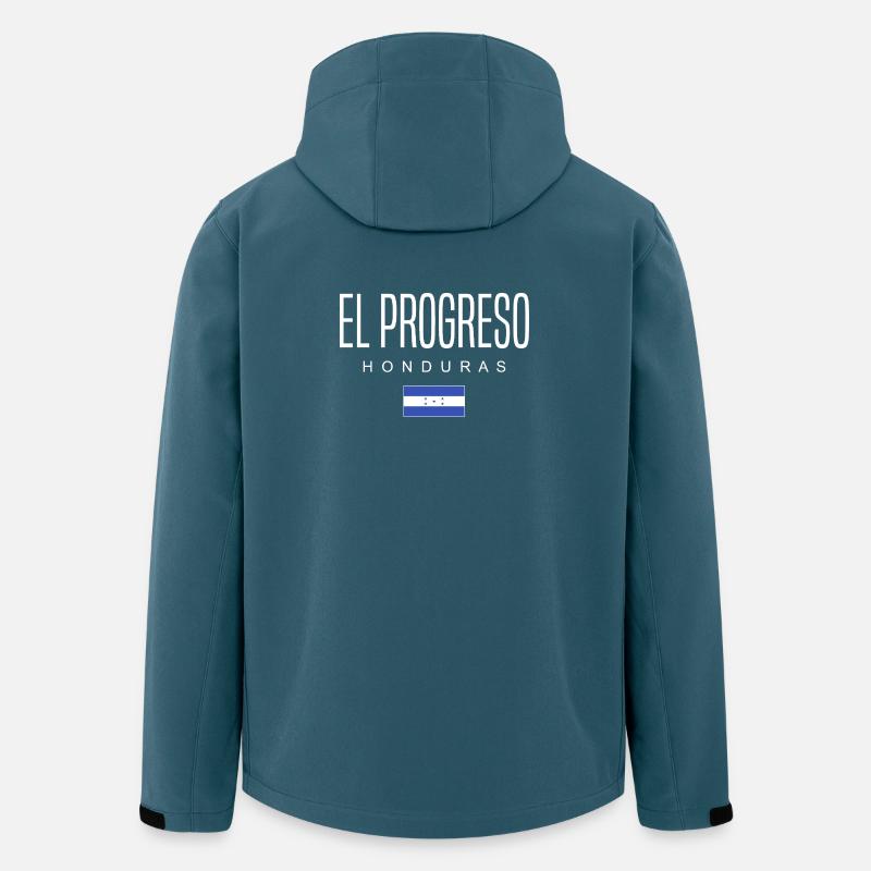 El Progreso Honduras Honduriens - Veste softshell homme en polyester recyclé Stanley/Stella - bleu pétrole foncé