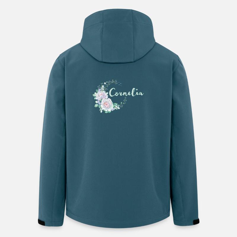 Für Cornelia - Recycelte Männer Softshell-Jacke von Stanley/Stella - Dunkles Petrol