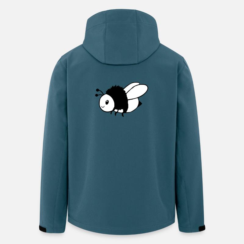 Bienke Imker Geschenk - Recycelte Männer Softshell-Jacke von Stanley/Stella - Dunkles Petrol