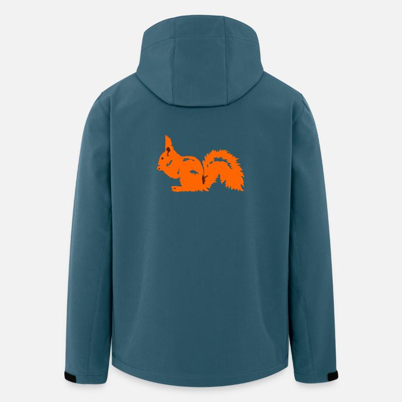 Eichhoernchen Silhouette - Recycelte Männer Softshell-Jacke von Stanley/Stella - Dunkles Petrol