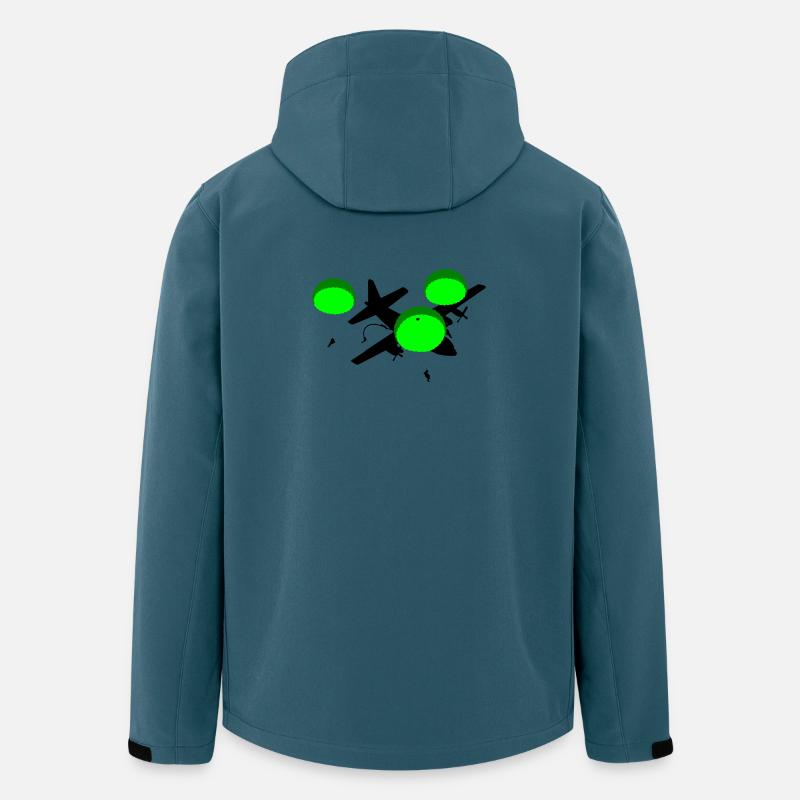 Fallschirmjäger - Recycelte Männer Softshell-Jacke von Stanley/Stella - Dunkles Petrol