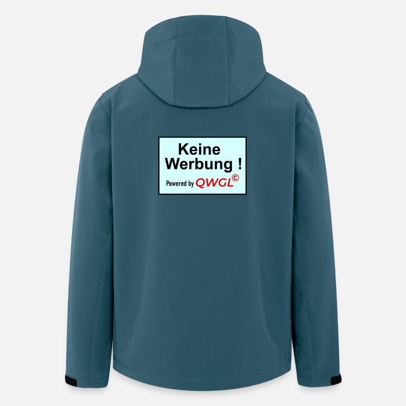 Keine Werbung powered by - Recycelte Männer Softshell-Jacke von Stanley/Stella - Dunkles Petrol