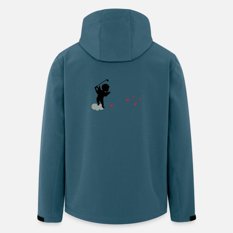 golf_engel - Recycelte Männer Softshell-Jacke von Stanley/Stella - Dunkles Petrol