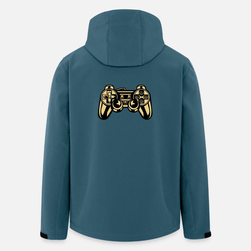 2541614 134867257 Gaming - Veste softshell homme en polyester recyclé Stanley/Stella - bleu pétrole foncé
