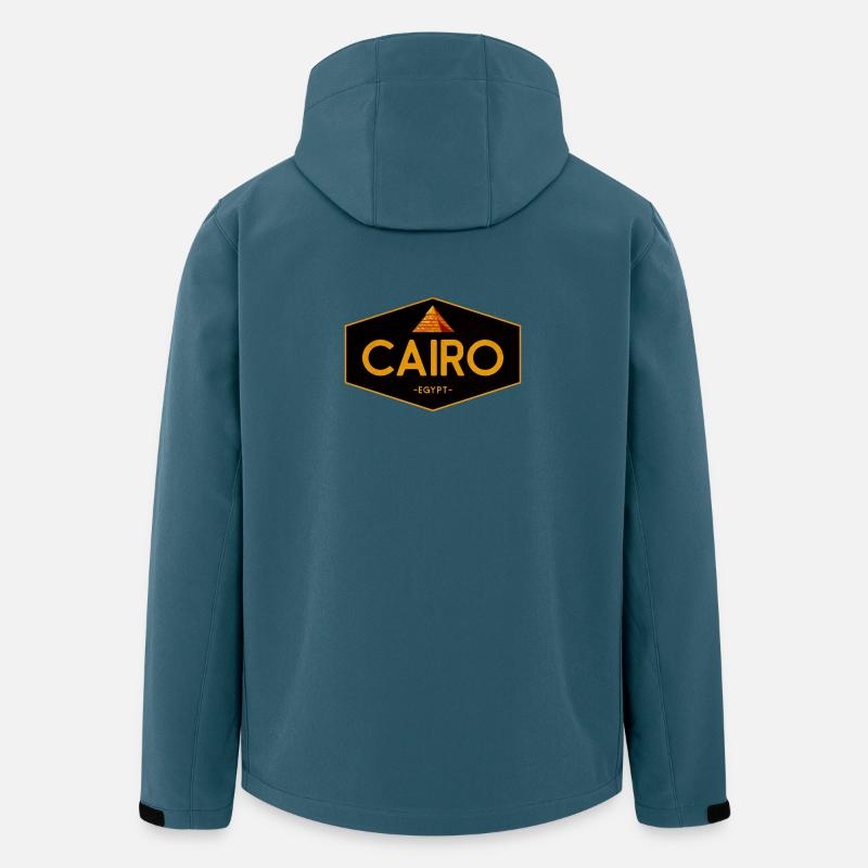 Kairo Ägypten Pyramide Icon - Recycelte Männer Softshell-Jacke von Stanley/Stella - Dunkles Petrol