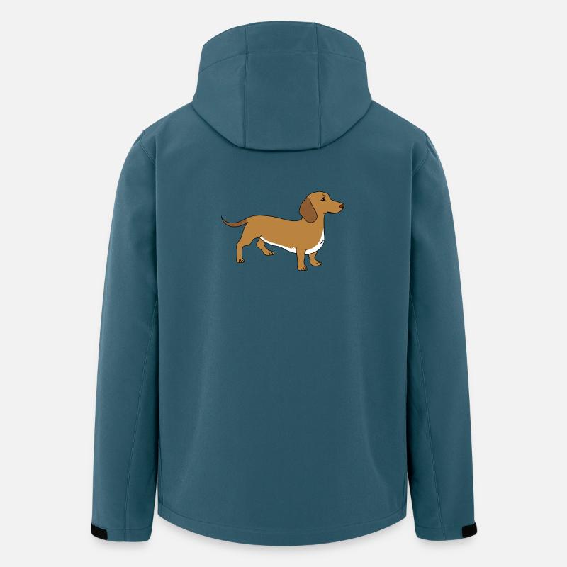 Dackel - Recycelte Männer Softshell-Jacke von Stanley/Stella - Dunkles Petrol