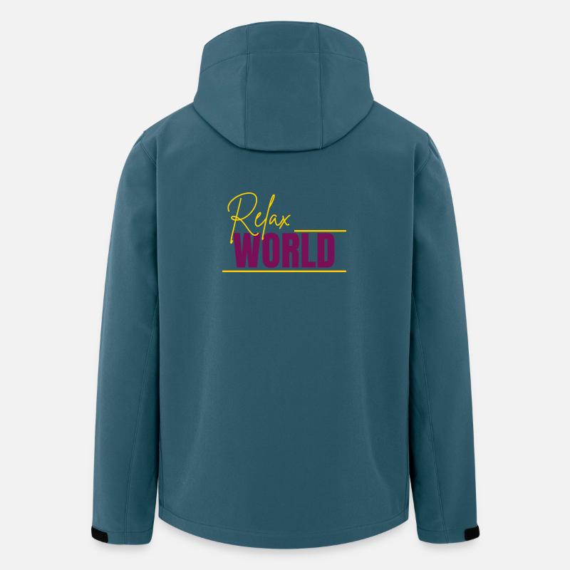 Relax-Welt - Recycelte Männer Softshell-Jacke von Stanley/Stella - Dunkles Petrol