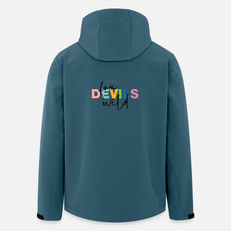 You make me fox devils wild - Recycelte Männer Softshell-Jacke von Stanley/Stella - Dunkles Petrol