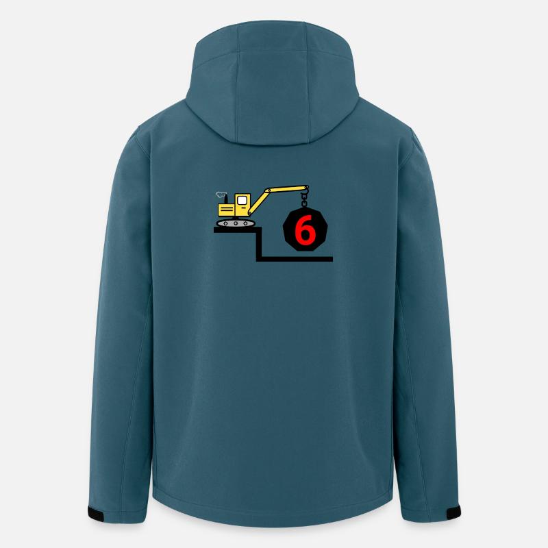 Bagger - Recycelte Männer Softshell-Jacke Discoverer von Stanley/Stella - Dunkles Petrol