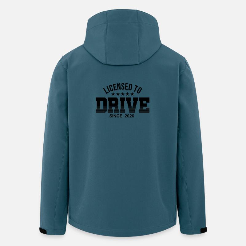Führerschein bestanden 2026  Führerscheinprüfung - Recycelte Männer Softshell-Jacke von Stanley/Stella - Dunkles Petrol